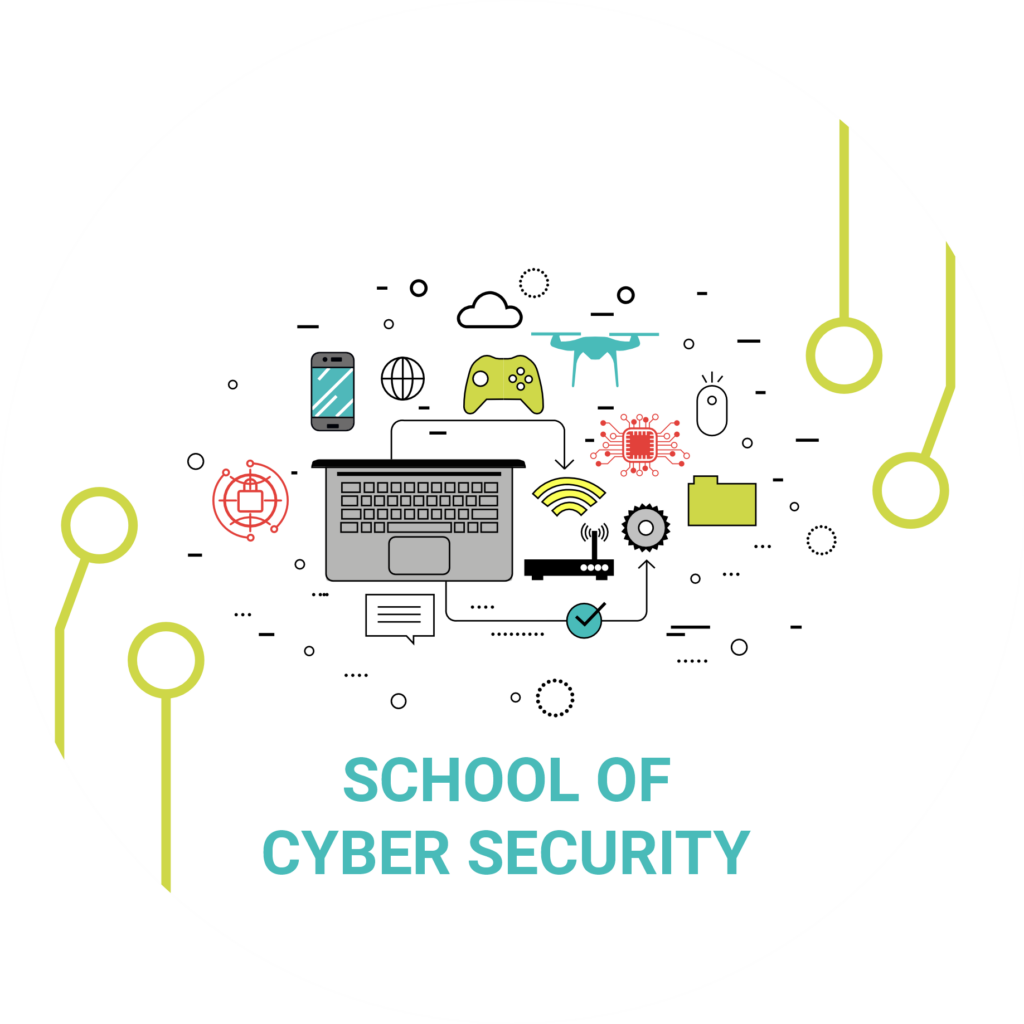 School of Cyber Security Circle Logo